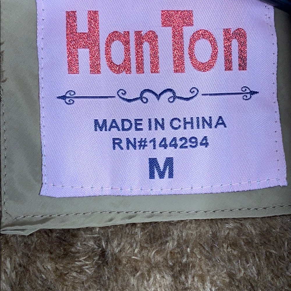 HanTon Mocha colored puffer coat. - Picture 2 of 7